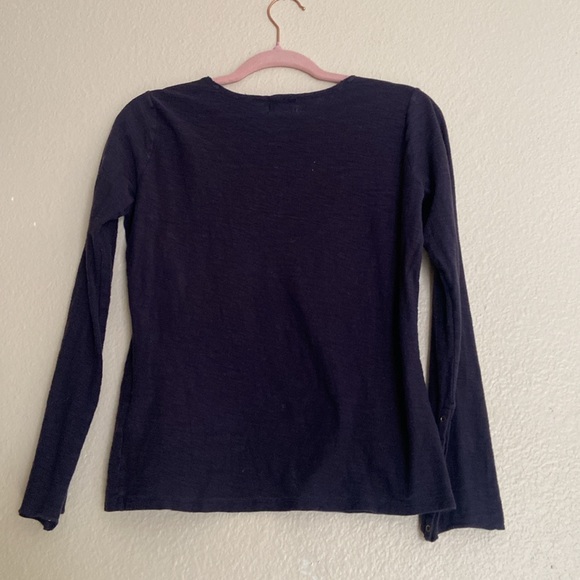 NATION Ltd Tee Bundle Long Sleeve, Size Small, a Navy Blue and a Tan - Picture 3 of 13